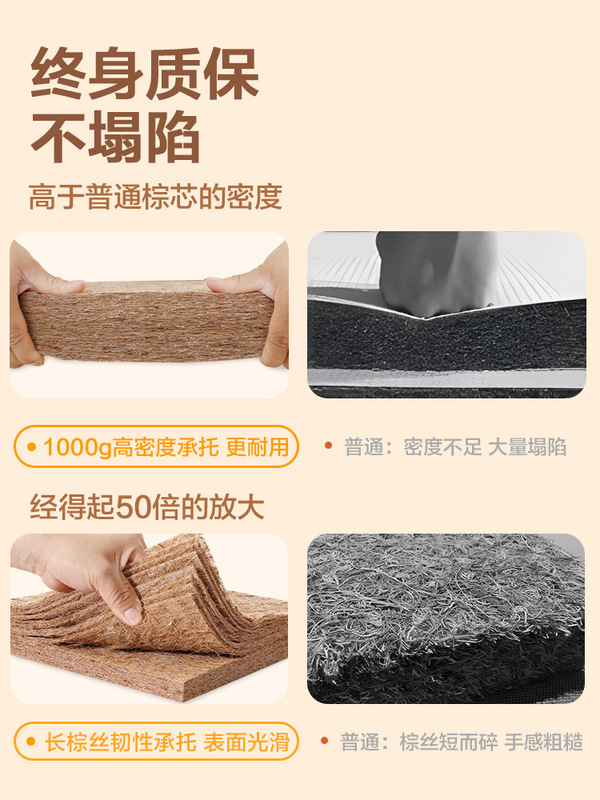 Brown Mat Can Be Ordered in Any Size, Tatami Mat, Foldable Natural Coconut Palm Mat, Pure Brown Mat, New Home Product