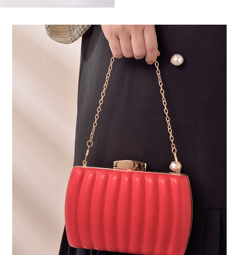 Ζάχαρη Νέα Νέα Τεχνητά Δέρματα Στερεό Χρώμα Χρώματος Τετράγωνο Σακούλες Βραδινής display picture 1