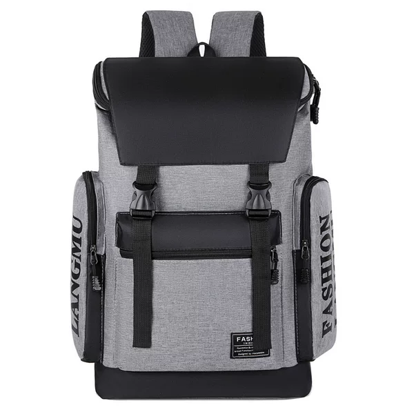 Large-capacity backpack for men, casual travel bag, laptop bag, school bag for middle school students, junior high school students, and college students, trendy