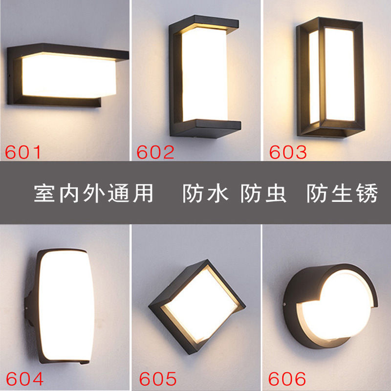 LED outdoor wall lamp waterproof hotel garden wall lamp courtyard villa simple landscape lamp modern balcony wall lamp LED outdoor wall lamp waterproof hotel garden wall lamp courtyard villa simple landscape lamp modern balcony wall lamp