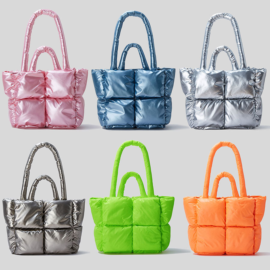Borsa a mano, nuovo modello sul mercato, borsa da donna imbottita di alta qualità, alla moda e classica, semplice, spazio, tinta unita, morbida, a quadri, borsa a tracolla imbottita_voghion.com
