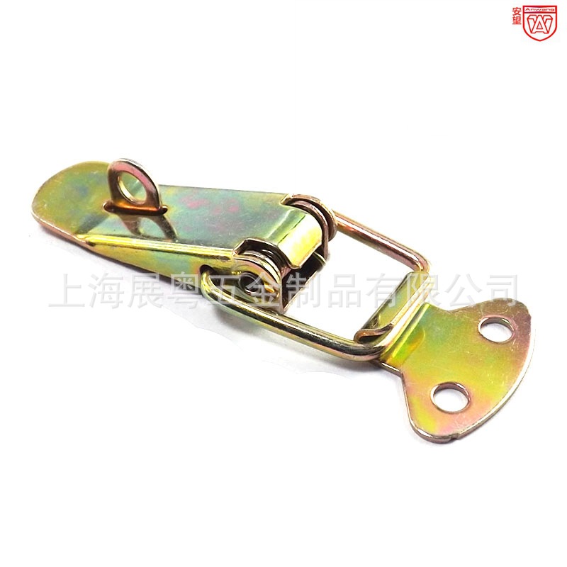 304 acero inoxidable 106 hebilla de resorte caja de herramientas hebilla de madera bolsa hebilla de caja fija hebilla de boca de pato