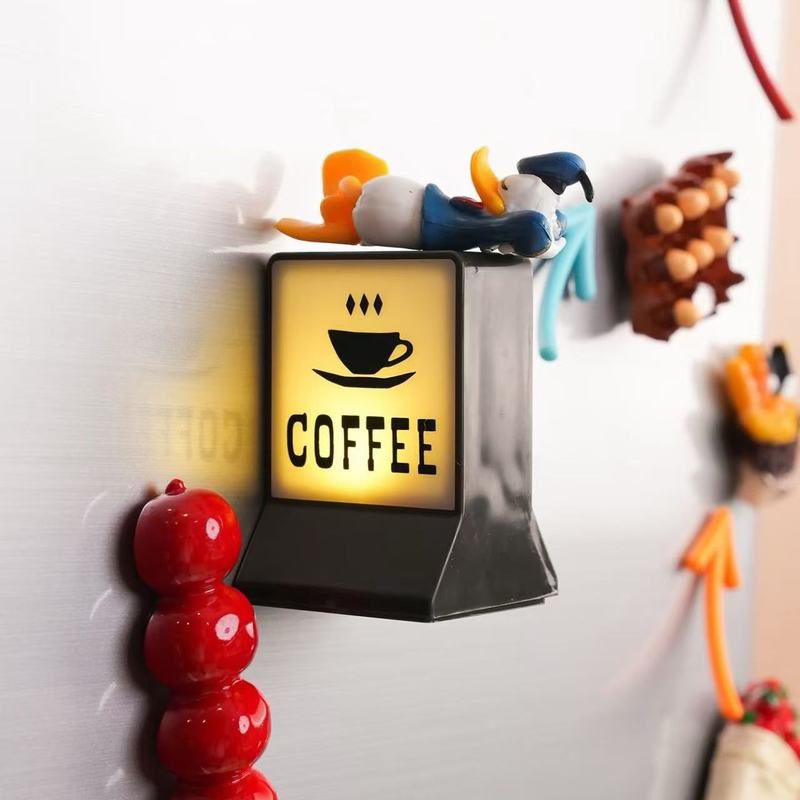 アメリカンコーヒーショップコーヒー冷蔵庫マグネットコーヒーライトブランドヒーリングナイトライト装飾装飾品|undefined