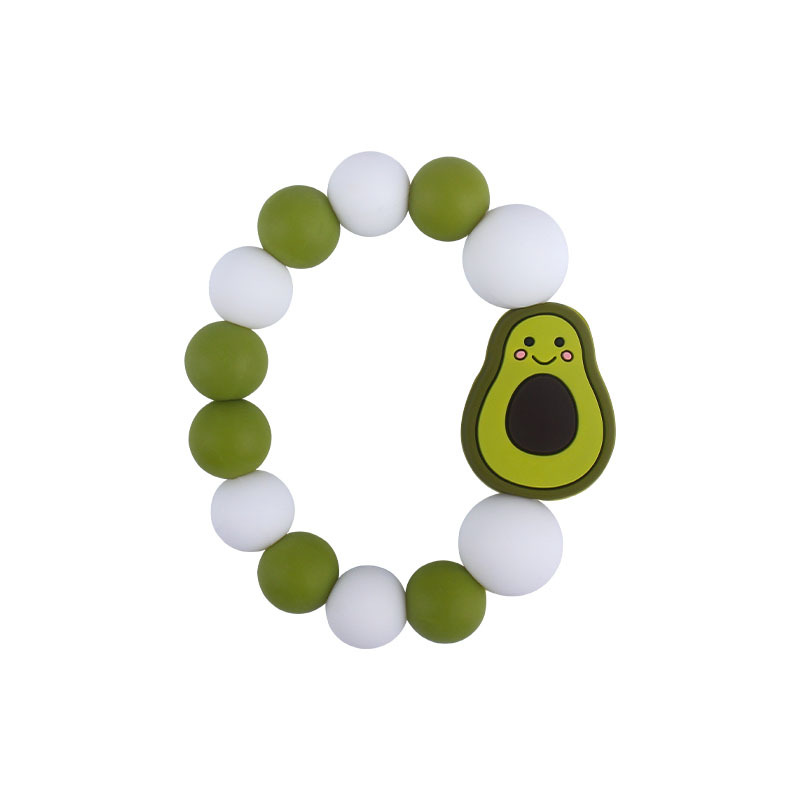 Nueva DIY creativo de dibujos animados juguetes de silicona suministros para bebés de dibujos animados animal erizo nube de silicona pulsera mordedor