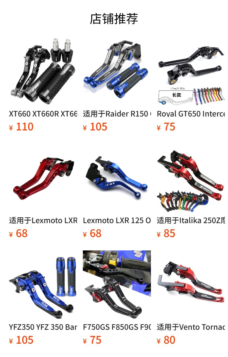 Suitable for Cbr1000Rr Motorcycle Modification Cnc Brake Clutch Handle Lever Horn Handlebar Rubber Plug Set