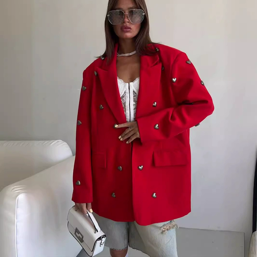 Украшения, осенний классический пиджак для отдыха, европейский стиль, китайский стиль, плюс-сайз, облегающий, стиль высокого качества