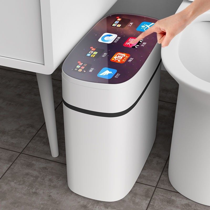 Smart Trash Can for Home Use, Large Capacity, Waterproof, Fully Automatic Sensor, Electric Opening Lid, Suitable for Living Room, Bedroom, Kitchen, and Bathroom Smart Trash Can for Home Use, Large Capacity, Waterproof, Fully Automatic Sensor, Electric Opening Lid, Suitable for Living Room, Bedroom, Kitchen, and Bathroom
