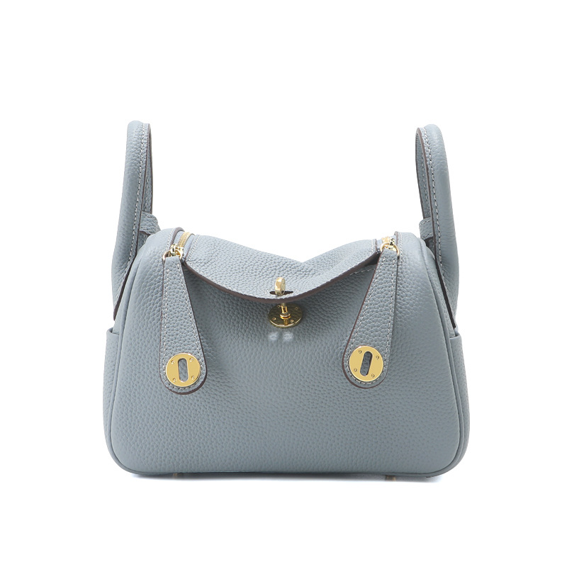 togo头层牛皮琳迪腋下包真皮枕头单肩包女士通勤百搭时尚斜挎包包 - Thumbnail 15