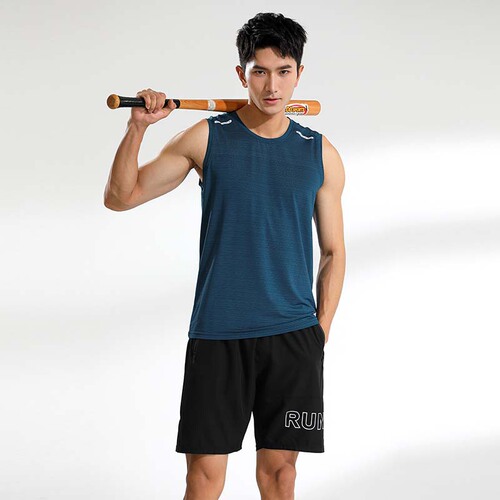 Men's Summer Tank Top Trendy Sport Fitness Running Hoodie T-shirt Clothing Base Shirt Sleeveless T-shirt