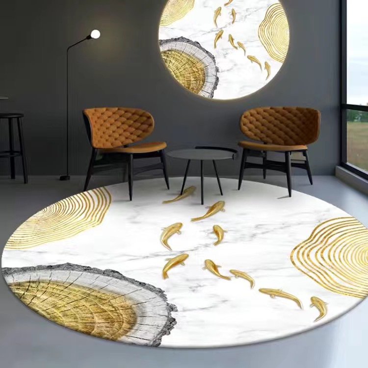 X24 새로운 라운드 매트-15 [물고기 시리즈]]