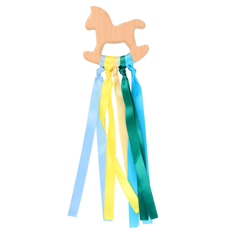 Transfronterizo Amazon Venta caliente Infantil Educación Temprana campana Arco Iris cinta color cognición colorido juguete de madera mordedor