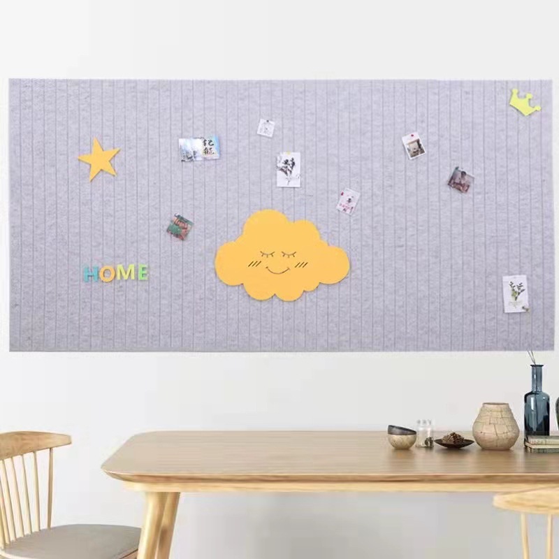 竖纹ins毛毡板照片墙面装饰展示板软木墙板背景墙贴羊毛毡留言板|undefined