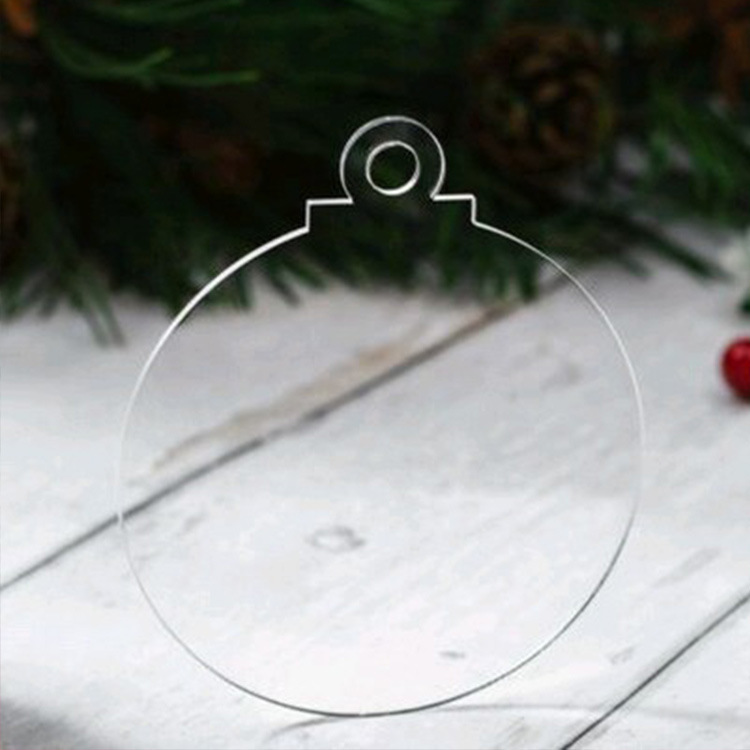 跨境亚克力空白片圣诞挂饰装饰品手工透明塑料片新品亚克力圆板