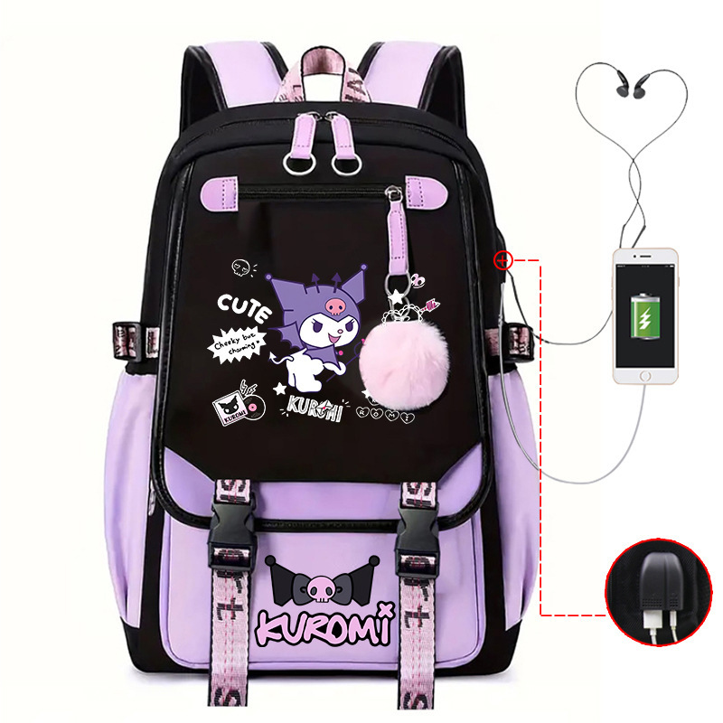 Cross-Border Hot-Selling Universal School Bag Animation Cartoon Popular Peripheral Printing Student Casual Backpack Multi-Functional with USB Cross-Border Hot-Selling Universal School Bag Animation Cartoon Popular Peripheral Printing Student Casual Backpack Multi-Functional with USB