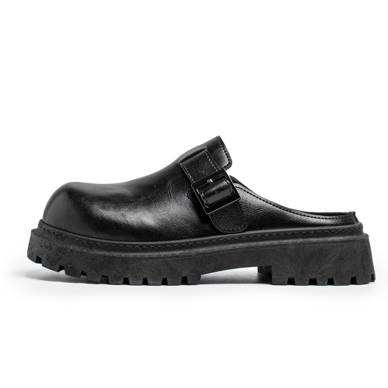 Diseñador de lujo ligero 2025 verano transfronterizo de alta calidad transpirable boken medio soporte zapatos de cuero para hombres zapatos de guisantes ligeros