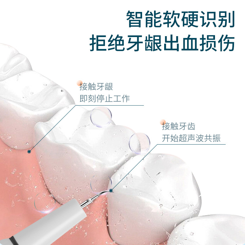 跨境新款超聲波潔牙器便攜去除牙結石牙垢美牙儀電動洗牙器潔牙儀