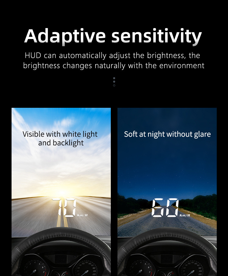 Weiying Intelligent Car Hud Head-Up Display Obd2 Multi-Function Color Screen Driving Computer Hd Instrument Panel