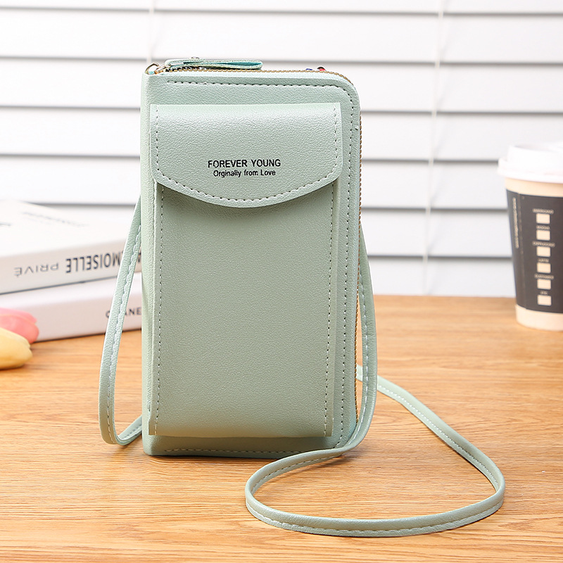 2023 new fashion mobile phone bag Korean fashion large capacity double-layer wallet multi-function women's messenger bag