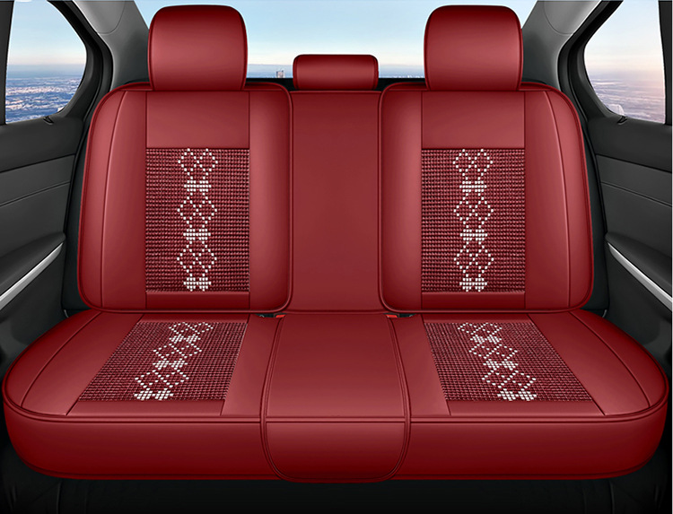 26-Year New Model Leather Ice Silk One-Piece Universal Car Seat Cushion for All Seasons, Summer Cushion, Physical Product Export to Amazon