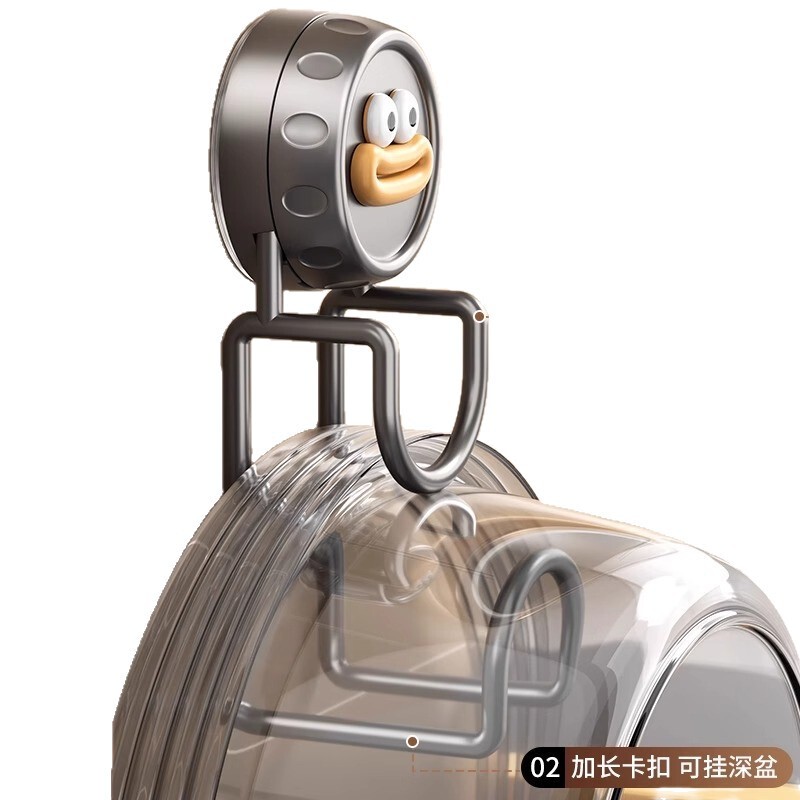 吸盤洗面器浴室収納ラック壁掛け収納ラック洗面器フック浴室ラックパンチフリーシンクラック|undefined