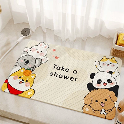 Children, Anti-Fall Waterproof Bathroom, Avtomobil döşəmə paspasları - happy-garden-no-44-3665cm-official-authentic-product