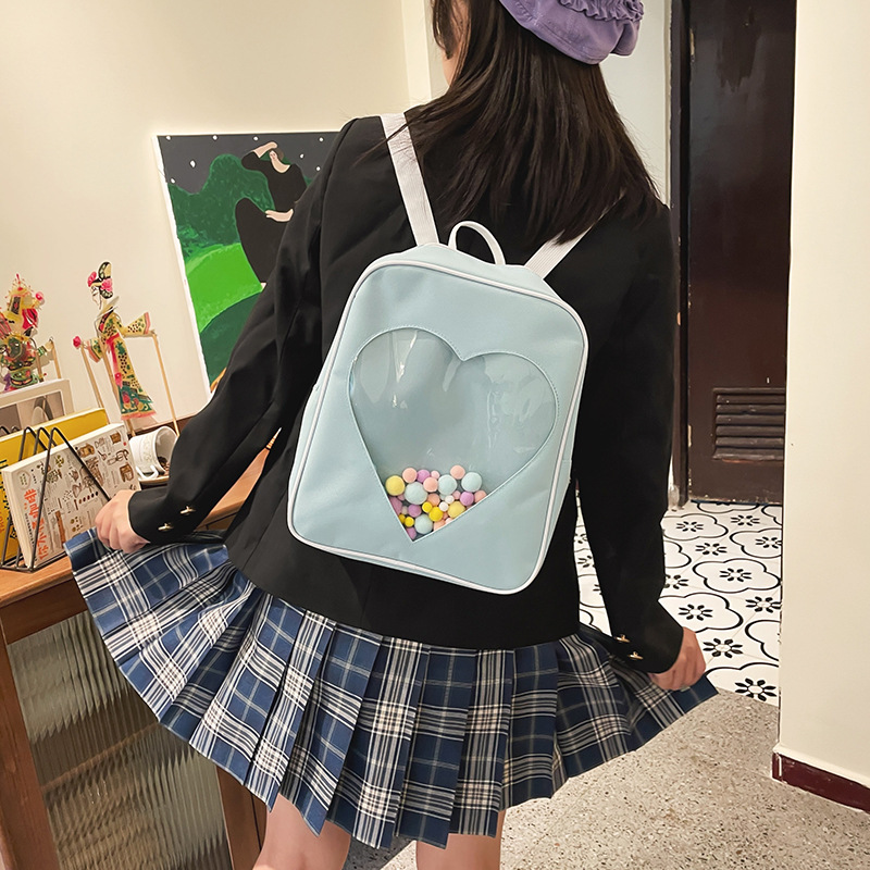 Waterproof 17 Inch Heart Shape School School Backpack display picture 50