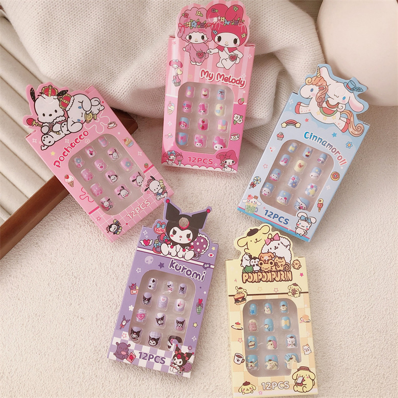 Children's Nail Art Patch Girls Nail Art Cute Wear Armor Reusable Removable Nail Art Patch Wholesale