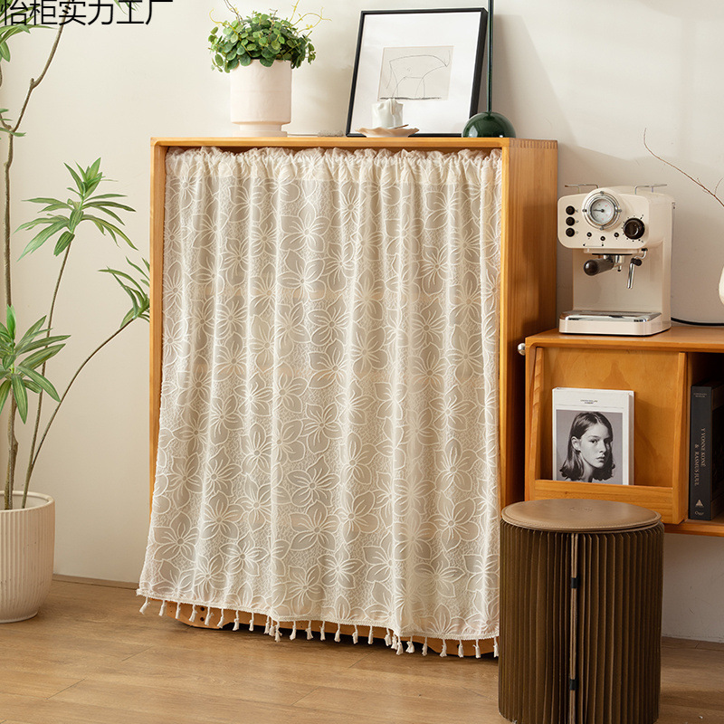Cabinet Cover Curtain, Wardrobe Door Curtain, Dust-Proof Curtain, No-Drill Magic Tape Storage Rack, Cabinet Curtain, Decorative and Beautiful Sheer Curtain Cabinet Cover Curtain, Wardrobe Door Curtain, Dust-Proof Curtain, No-Drill Magic Tape Storage Rack, Cabinet Curtain, Decorative and Beautiful Sheer Curtain