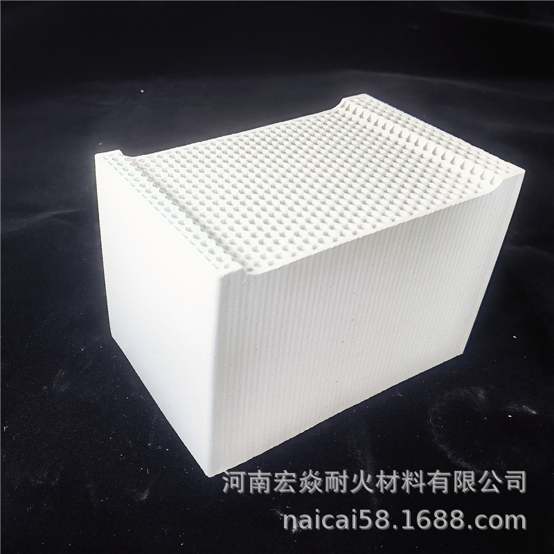 宏焱耐材供应 刚玉莫来石质 高强耐火陶瓷蓄热蜂窝块