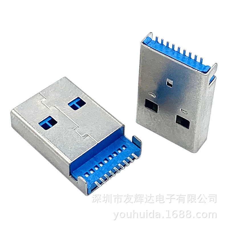 友輝達USB 3.0公沈板式ブルーコアプラグ溶接線|undefined