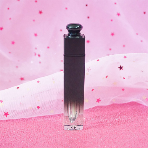 Wholesale lip glaze tube empty tube lip gloss tube spray gold and silver gradient black classic acrylic lip gloss tube