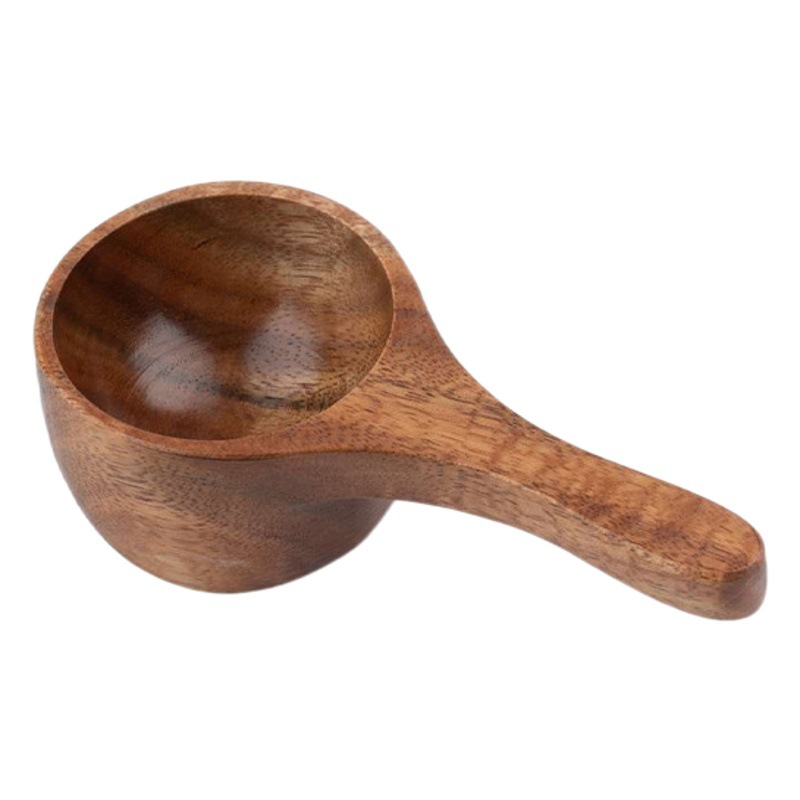 Cuchara medidora de café de madera europea y americana Taza medidora para hornear casera de cocina Cuchara de helado de madera Cuchara de condimento Cuchara de leche en polvo medida