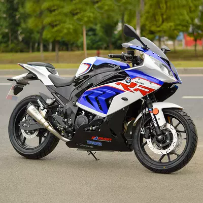 Baodiao Rr Large-Row Motorcycle Sports Car Double R400Cc Water-Cooled Road Racing Heavy Motorcycle Fuel Vehicle Can Be Registered (Motosikletlər)