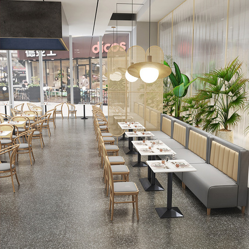 Theme restaurant rattan chairs, tea restaurants, burger restaurants, restaurants, wall booths, milk tea shops, cafe sofas
