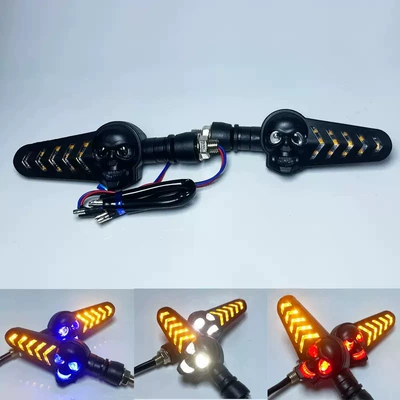 Cornering Modified Cornering Lights — Dönmə işıqları - skull-arrow-red-and-yellow-cardboard-packaging