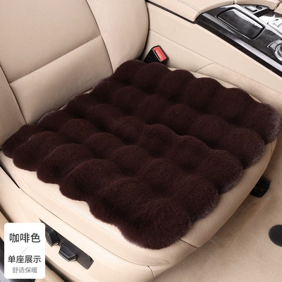 Cushion Non-Slip Leather Motorcycle Cover – Universal seat cover - bubble-velvet-single-pad-brown-4220d-one
