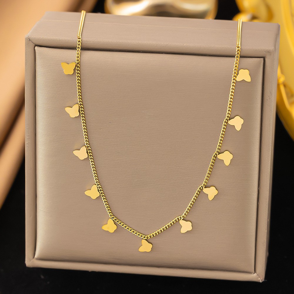 10g Weight 0.03µm-0.05µm Gold Plating Thickness PVD Coated Gold Plating Process Real Gold Plated Plating Material 304 Stainless Steel Pendant Material Pendant Necklace Classification 304 Stainless Steel Chain Material cable chain, Twisted Rope Chain Chain Type Holiday, Daily Occasion 304 Stainless Steel Material Geometric Pattern Women's Gender Elegant, Simple Style Style Waterproof Non Tarnish, Plating Craft PVD Coated Real Gold Plated Geometric Titanium Steel Elegant Simple Style Waterproof Non Tarnish Titanium Steel Pendant Necklace 9