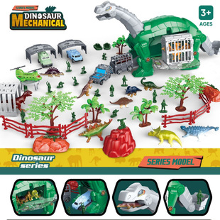 Children's Dinosaur Transport Vehicle Simulation Triceratops Brachiosaurus Storage Vehicle Parking Rail Car Boy Car Model