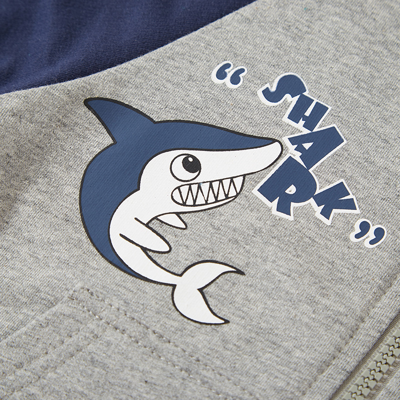 Los nuevos niños de primavera y otoño con capucha cremallera suéter de los niños con capucha casual abrigo de moda de una sola pieza de entrega