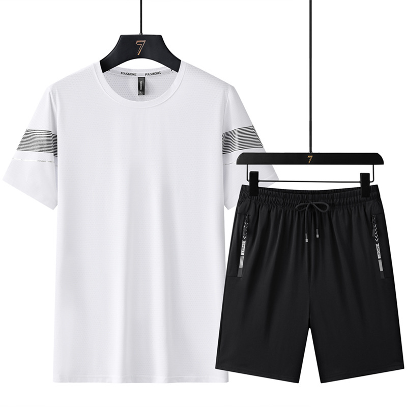 Conjunto de dos piezas para pantalones cortos blancos