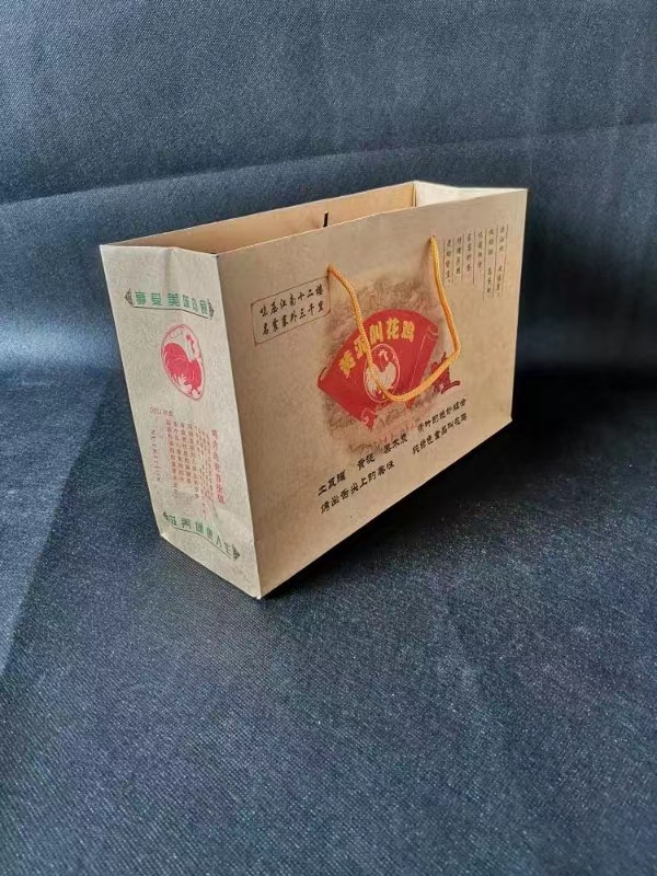 叫花鸡手提纸袋荷叶叫化鸡黄泥叫花鸡袋子洪七公纸袋现货包邮