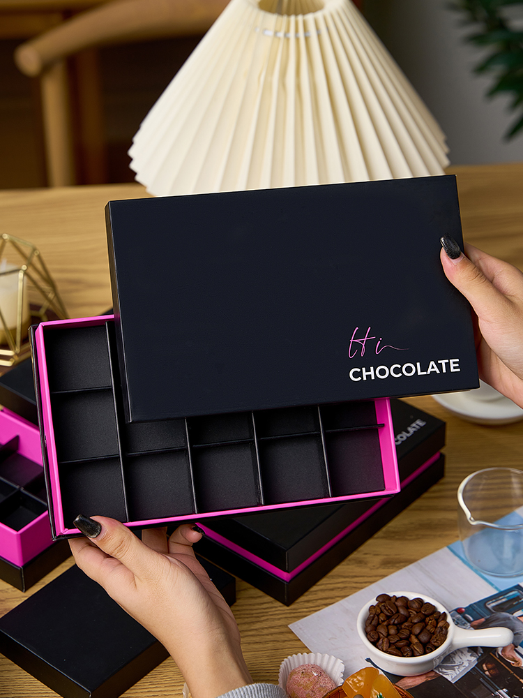 情人节新款星空费罗列巧克力礼盒包装盒硬盒4 6 9 12粒16颗礼盒