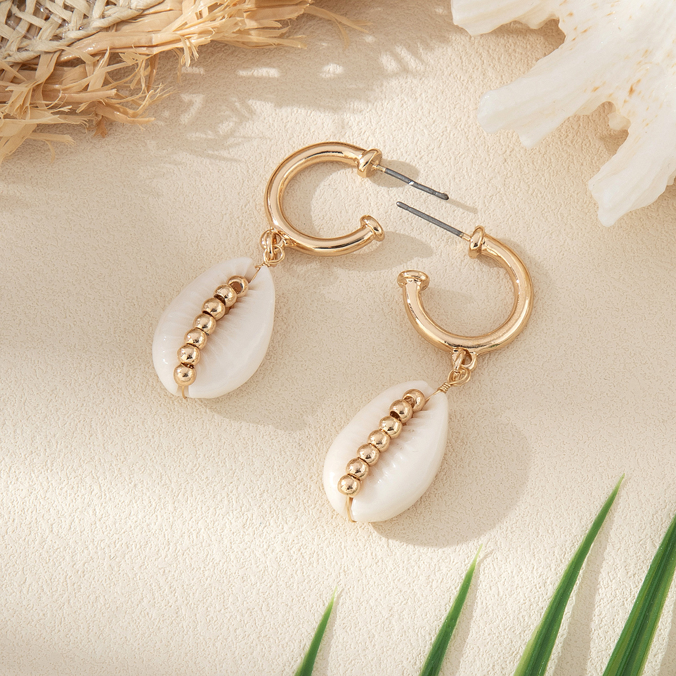 1 Pair Conch Marine Style Shell Drop Earrings display picture 7