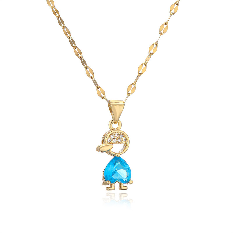 9g Weight Copper Pendant Material Zircon Inlay Material Pendant Necklace Classification Copper Chain Material 1 Piece Quantity Holiday, Daily Occasion Copper Material Heart Shape Pattern Women's Gender Inlay Design Simple Style, Classic Style Style Wholesale Simple Style Classic Style Heart Shape Copper Inlay Zircon Pendant Necklace 10
