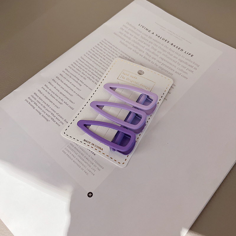 Nuevo clip helado de horquilla azul púrpura de niña horquilla rota clip BB de color degradado de estrella de cinco puntas de niña