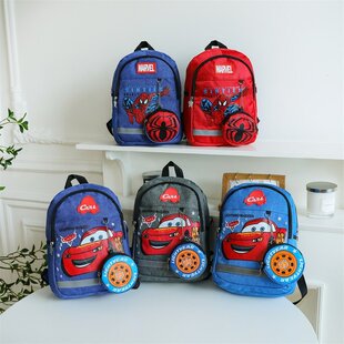 New Children's Backpack Primary School First Grade School Bag Cute Cartoon Boy and Girl Backpack Kindergarten School Bag