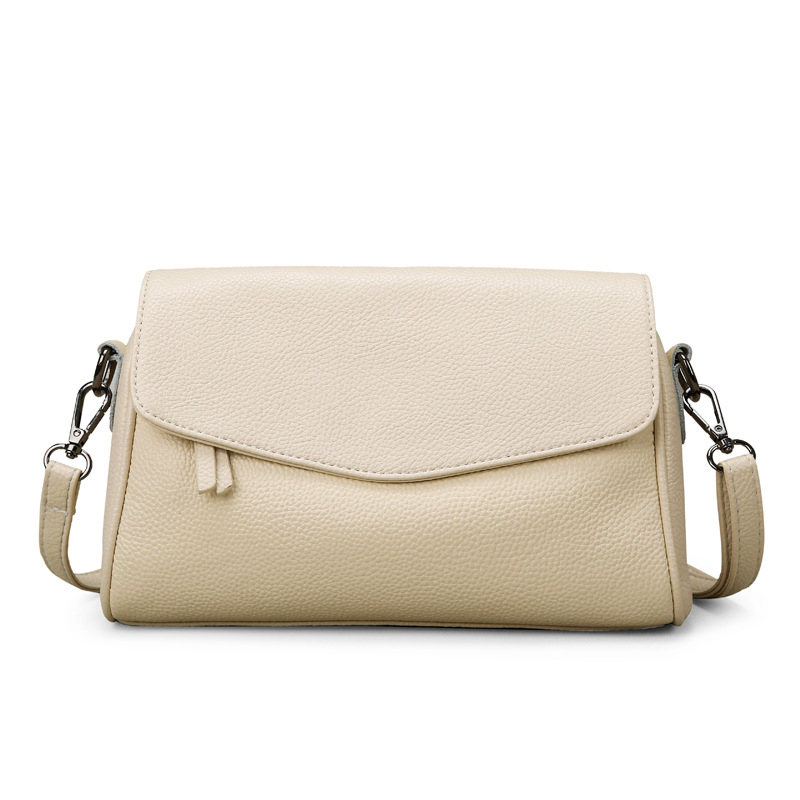 Cross-Border Wholesale Genuine Leather Small Square Bag For Women 2026 New Fashion Crossbody Bag Large Capacity Single Shoulder Pillow Bag Cowhide - Thumbnail 5