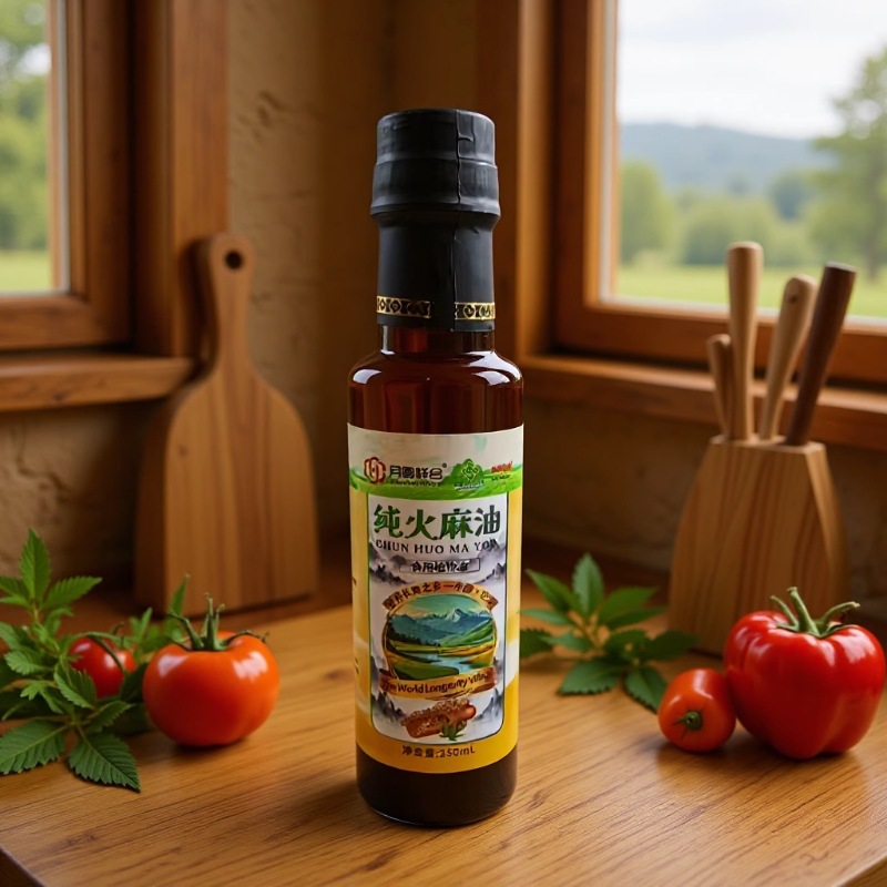 厂家直销火麻油250ml瓶装家用食用油会销团购开业礼品批发代发