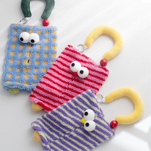 Harajuku Ins Style Lambswool Tissue Cover Creative Tissue Holder Home Decoration Pendant Tissue Box Wholesale with Printed Image