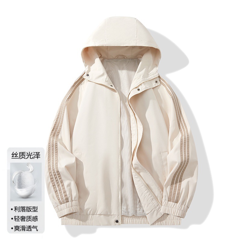 2025 Summer Men's Jacket Casual Fashion Trend Loose Mountain Style Hiking Coat Outdoor Climbing Versatile Top